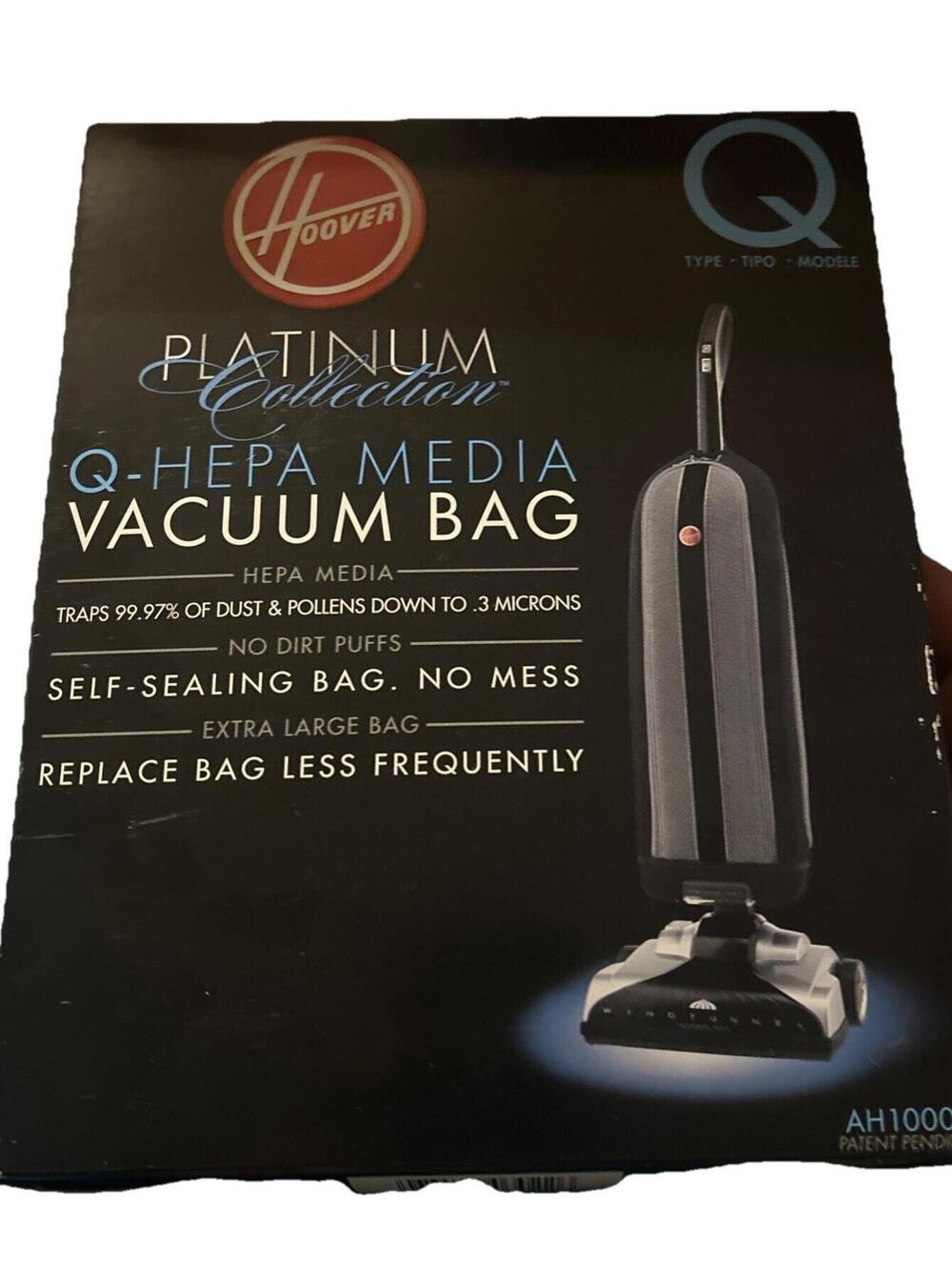Hoover Platinum Collection Q-HEPA Media Vacuum Bags Type Q AH10000